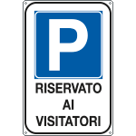 FLR5605Y - Cartello parcheggio riservato visitatori