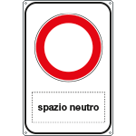 FLR5681Y - cartello lamiera scatolato rifrangente divieto transito piu' spazio