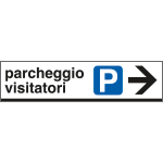 FLR6811D - Tabella indicazione PARCHEGGIO VISITATORI  destra