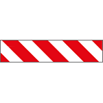 R9419 - Pannello adesivo rifrangente bianco rosso