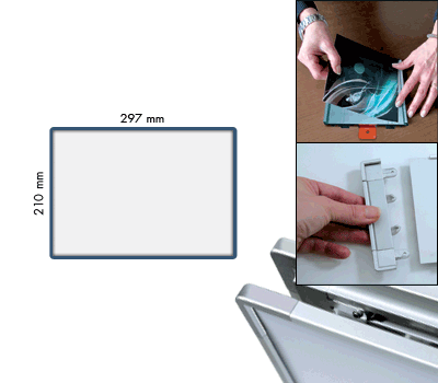 SEMS2129BS - segnale alluminio METALSIGN monofacciale colore BLU