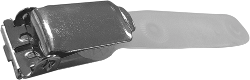 SMCA290 - confezione da 10 clip metallo accessorio per portabadge e portanomi
