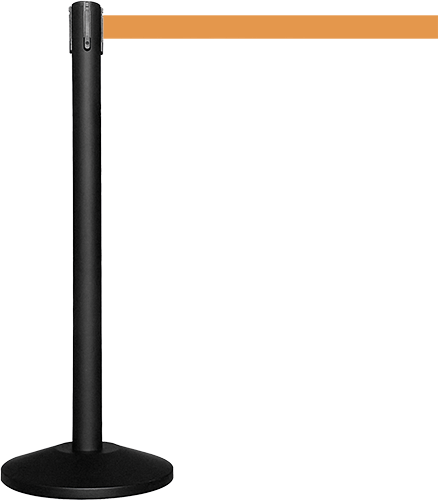 TSB512O - colonnina SAFE IN modello BASIC nera opaca con nastro ARANCIO