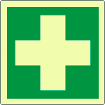 [EL15101KP] EL15101KP - Cartello fotoluminescente pronto soccorso EN ISO 7010