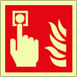 [EL15117WA] EL15117WA - Cartello luminescente allarme antincendio EN ISO 7010