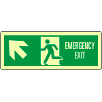 [EL720305WA] EL720305WA - Cartello fotoluminescente "emergency exit"Nord          EN ISO 7010