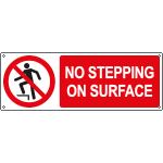 [EYE18346KS] EYE18346KS - sign prohibition self-adhesive NO STEPPING ON SURFACE EN ISO 7010