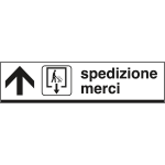 [FA6802A] FA6802A - Cartello scatolato SPEDIZIONE MERCI avanti