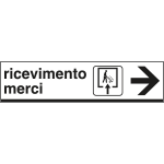 [FAR6801D] FAR6801D - Cartello RICEVIMENTO MERCI destra