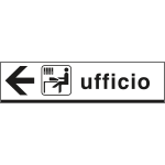 [FL6808L] FL6808L - Cartello indicazione UFFICIO sinistra