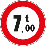 [FLR242068] FLR242068 - Cartello NF 68 divieto PESO SUPERIORI t:___