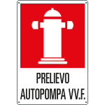 [FLR56182Y] FLR56182Y - Cartello scatolato Prelievo Autopompa VV. F.