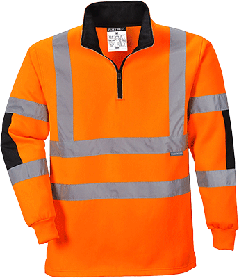[PWT308S] PWT308S - felpa Rugby HI arancio tg.S