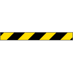 [R9405] R9405 - Pannello adesivo rifrangente giallo nero
