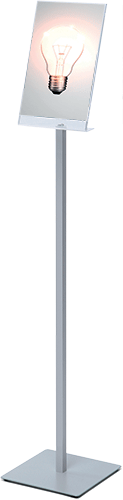 [SMET6020] SMET6020 - piantana porta avvisi f.to A4 (mm 210x297) monofacciale incl. h.134 mm