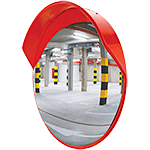 [SP207] SP207 - Specchio infrangibile dia.700 plastica con visiera
