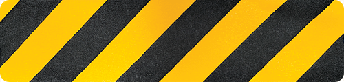[SWDS6115NY] SWDS6115NY - confezione da 25 strisce antiscivolo STANDARD mm 610x150 NERO/GIALLO