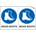 [YE95236A] YE95236A - Sheet n. 2 label WEAR BOOTS
