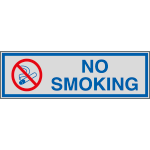 [YE96671] YE96671 - Label silver NO SMOKING