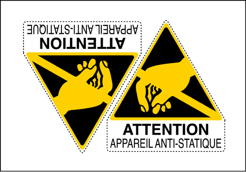 [YF95291A] YF95291A - Sheet n.2 label ATTENTION APPAREIL...