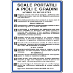 [3653] 3653 - Cartello NORME PER SCALE PORTATILI
