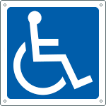 [15201KS] 15201KS - Etichetta adesiva informazione disabili
