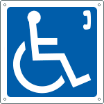 [15203K] 15203K - Cartello informazione telefono disabili