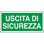 [16120W] 16120W - Cartello uscita di sicurezza