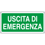 [16124WS] 16124WS - Etichetta adesiva uscita di emergenza