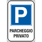 [5620Y] 5620Y - Cartello Parcheggio privato