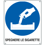 [616501Y] 616501Y - Cartello obbligo spegnere le sigarette