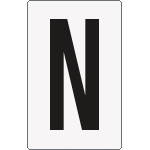 [8672BN] 8672BN - Cartello lettera N per contrassegnare