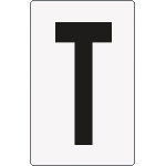 [8677BN] 8677BN - Cartello lettera T