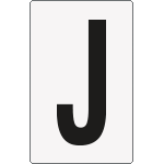 [8931BN] 8931BN - Cartello lettera J per contrassegnare
