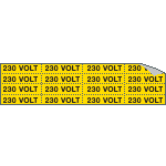 [9145C] 9145C - Foglio n.16 etichette adesive 230 VOLT
