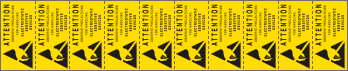 [91510B] 91510B - Foglio n.10 etichette Attention observe caution