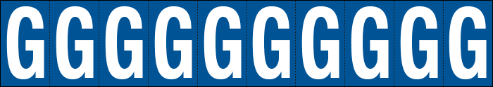 [924G] 924G - Foglio n.10 etichette adesive B/B lettera G