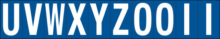 [924UZ] 924UZ - Foglio n.10 etichette adesive B/B lett.da U a Z