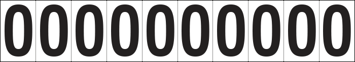 [934O] 934O - Foglio n.10 etichette adesive B/N lettera O