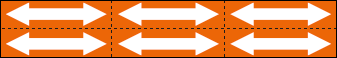 [9390DA] 9390DA - Foglio n.6 etichette adesive arancio freccia bianca