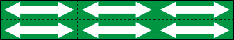 [9390DG] 9390DG - Foglio n. 6 etichette adesive verde freccia bianca