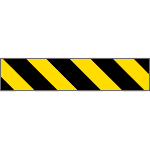 [9409P] 9409P - Pannello autoadesivo righe giallo nere