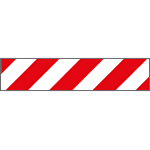 [9414P] 9414P - Pannello autoadesivo righe bianco rosso