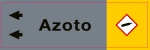 [99A017NBS] 99A017NBS - foglio da 5 etichette fondo grigio" AZOTO" sinistra