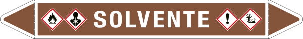 [99B241B] 99B241B - foglio da 5 etichette autoadesive con frecce e simboli per SOLVENTE
