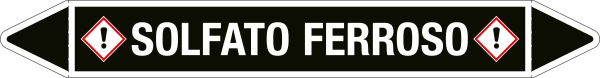 [99C180A] 99C180A - foglio da 5 etichette autoadesive con frecce+simboli SOLFATO FERROSO