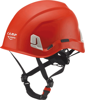 [ANCE0747R] ANCE0747R - elmetto dielettrico con sottogola col.ROSSO EN397 e EN50365 classe 0