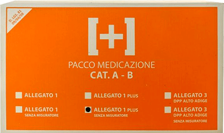 [BRP101] BRP101 - pacco di reintegro in cartone contenuto All.1 maggiorato D.M. 388