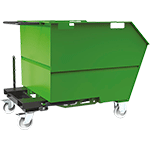 [COM119G] COM119G - benna porta rottami 1000lt ( montata)mm1500x1155x1133