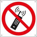 [E1338Y] E1338Y - Cartello vietato uso telefoni cellulari EN ISO 7010